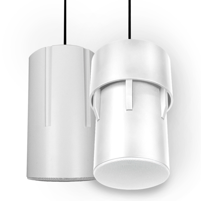 Soundtube DS31-EZ-CS-SL Cylindrical Designer Sleeve in White - Complete Speaker