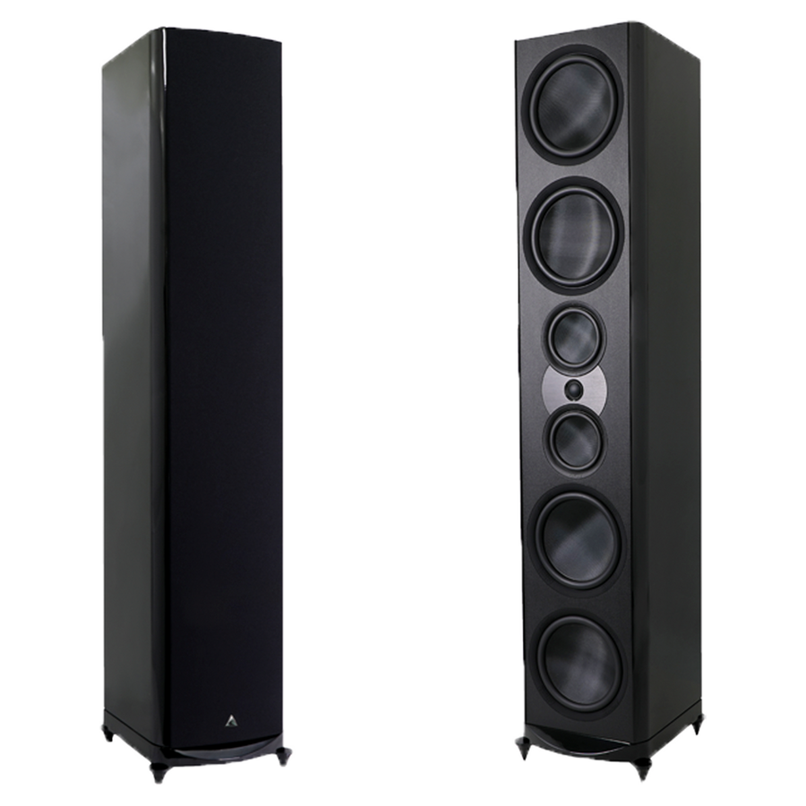 Atlantic Technology 8600eLR-GLB-BLK Tower Speakers — Gloss Black (Pair)