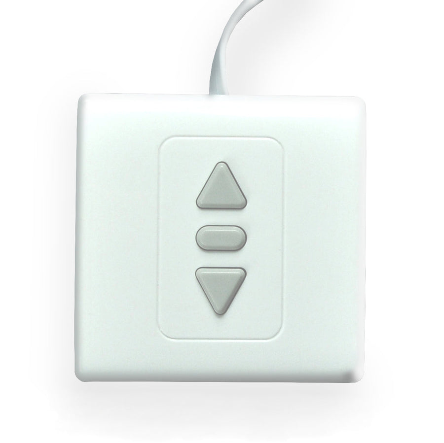 Severtson wired wall switch for raising and lowering an electric projection screen